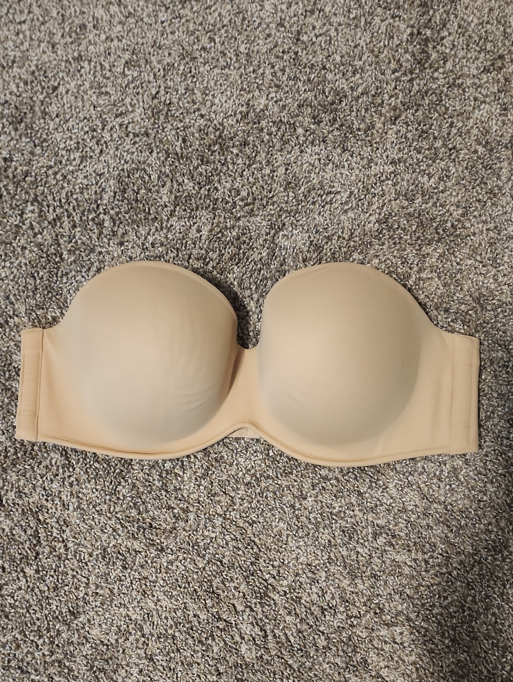 Cacique Strapless Molded Cup Bra in Tan